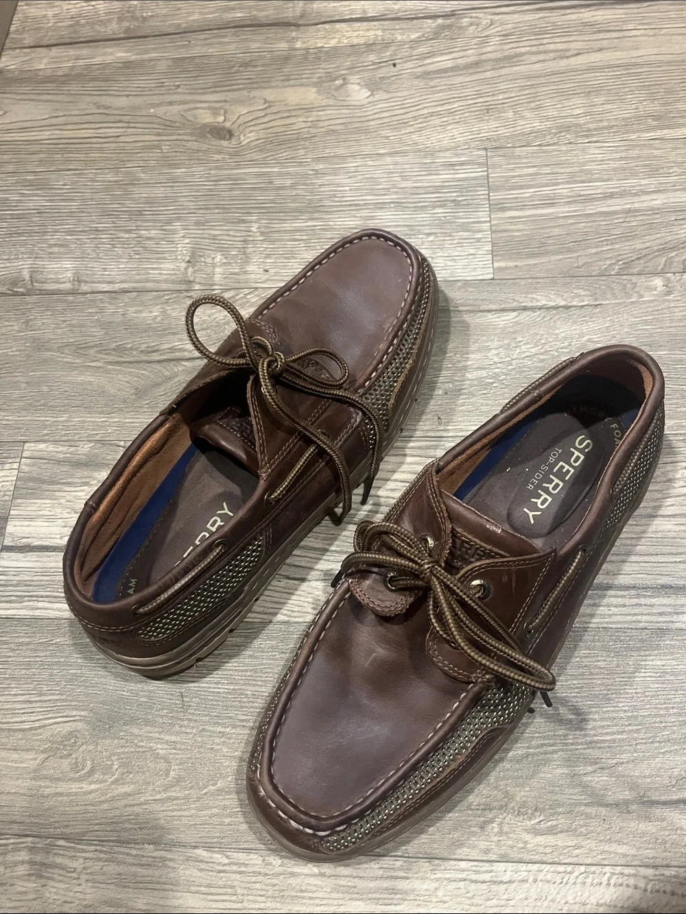 Sperry Chocolate Brown Leather Men’s Classic Boat Shoes